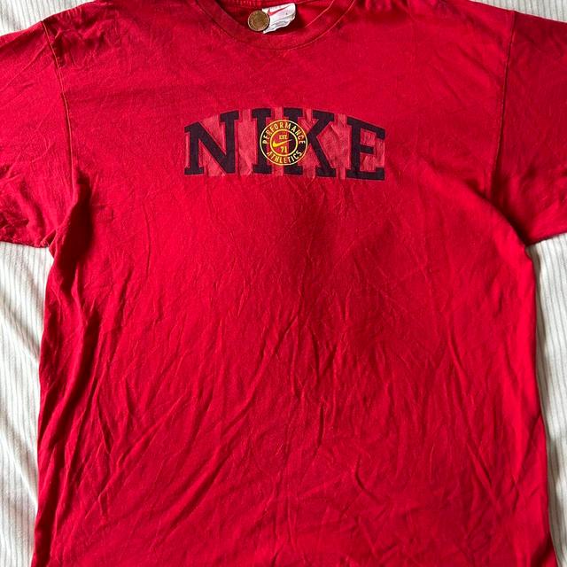 Nike Men's T-shirt - Red - L on Productcaster.