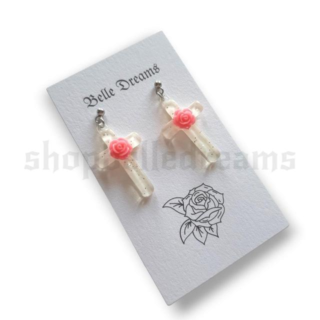 Handmade Women's Earrings - White on Productcaster.