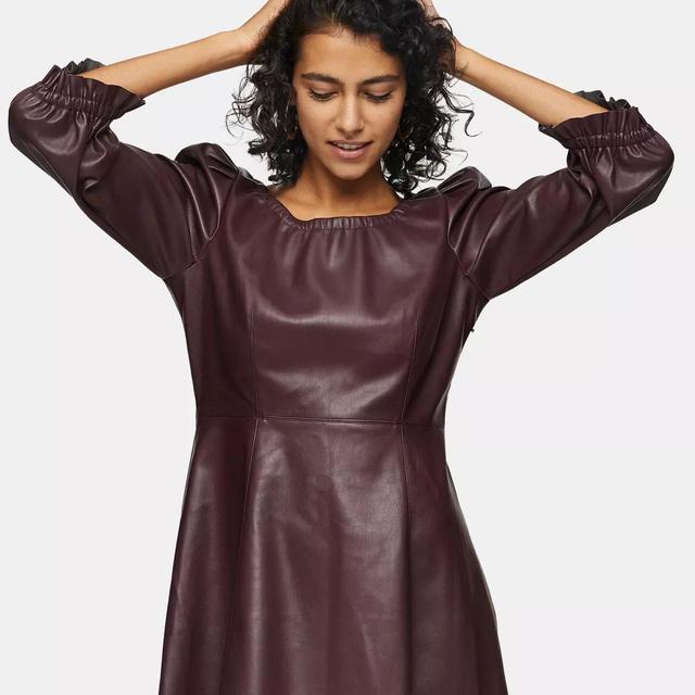 Topshop Women's Babydoll Dress - Burgundy - 6 on Productcaster.