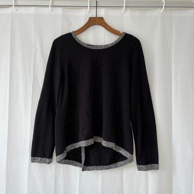 Calvin Klein Women's Jumper - Black/Grey - L on Productcaster.