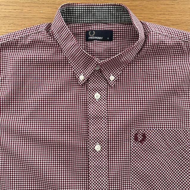 Fred Perry Men's Shirt - Burgundy - XL on Productcaster.