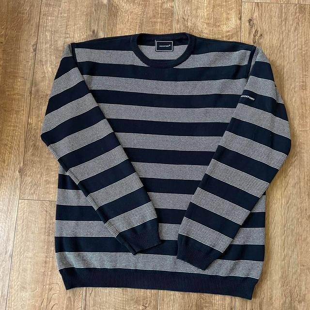 Rockport Men's Jumper - Navy/White - M on Productcaster.