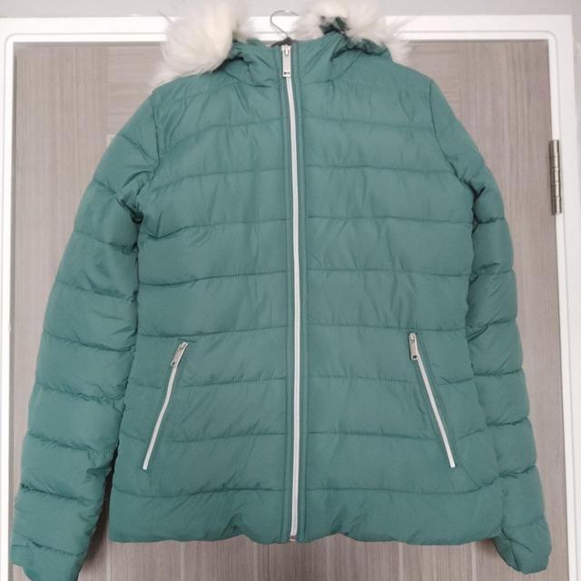 Hollister Co. Women's Coat - Blue/Green - XS on Productcaster.