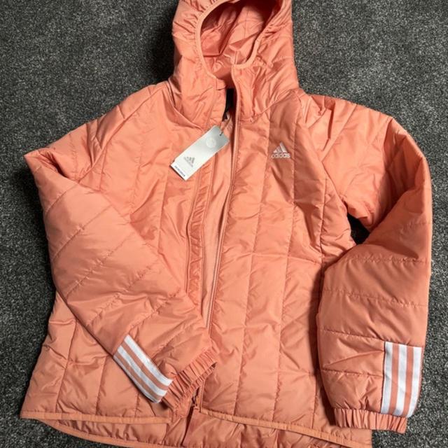 Adidas Women's Jacket - Orange/Pink - S on Productcaster.