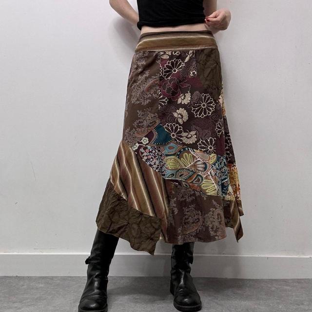 Next Women's Festival Skirt - Brown/Tan - UK 10 on Productcaster.