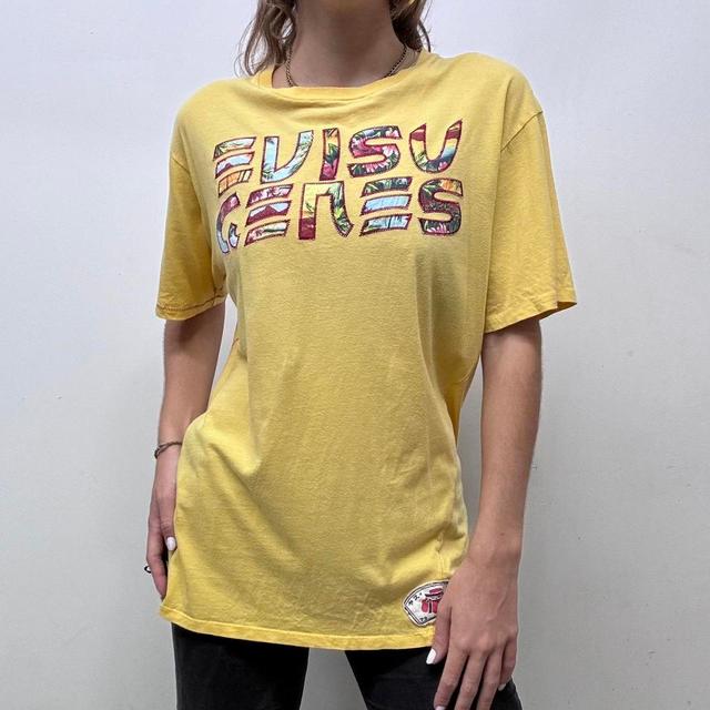 Evisu Women's T-shirt - Multi/Yellow - 10 on Productcaster.