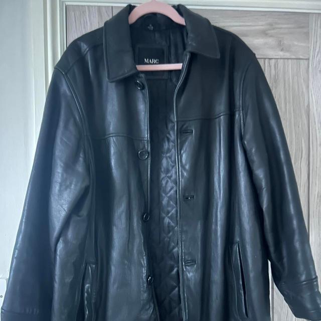 Marc New York Men's Leather Jacket - Black - M on Productcaster.