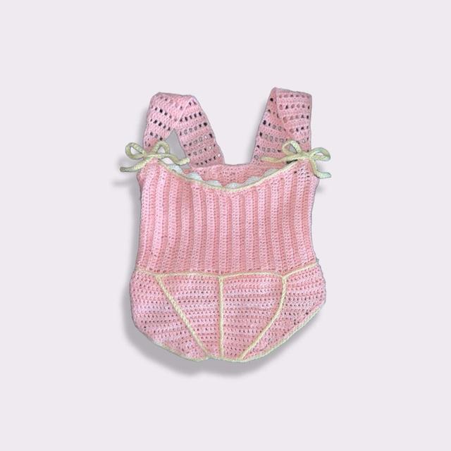 Women's Corset - Pink/Cream - S on Productcaster.