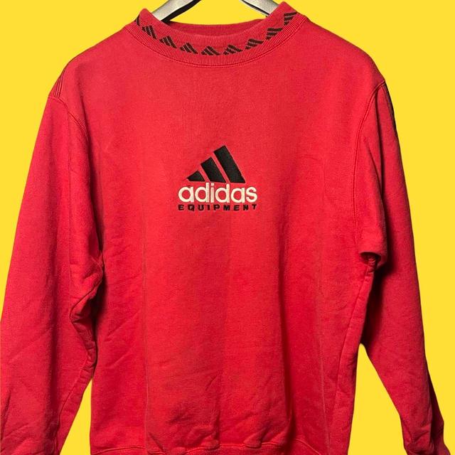 Adidas Women's Sweatshirt - Red - L on Productcaster.