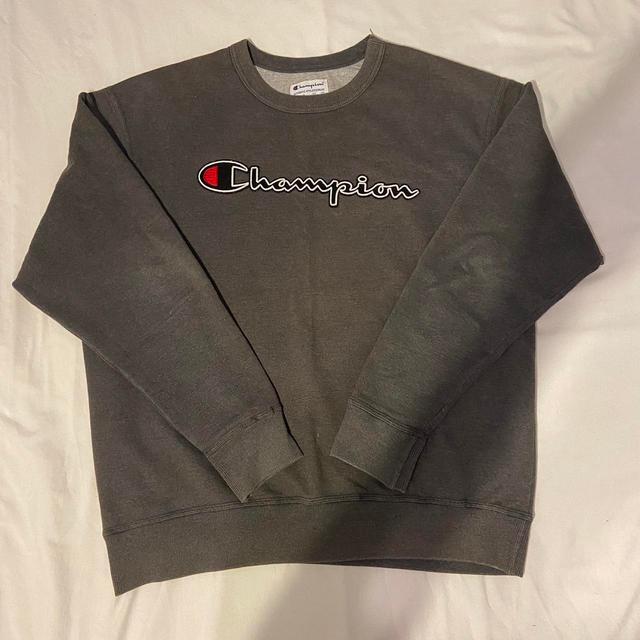 Champion Men's Sweatshirt - Grey/Black - XL on Productcaster.