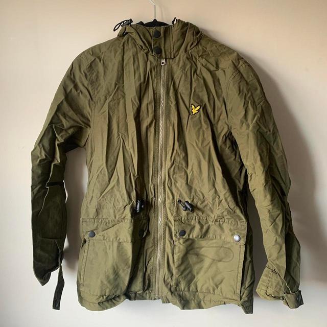 Lyle & Scott Men's Raincoat - Green - M on Productcaster.