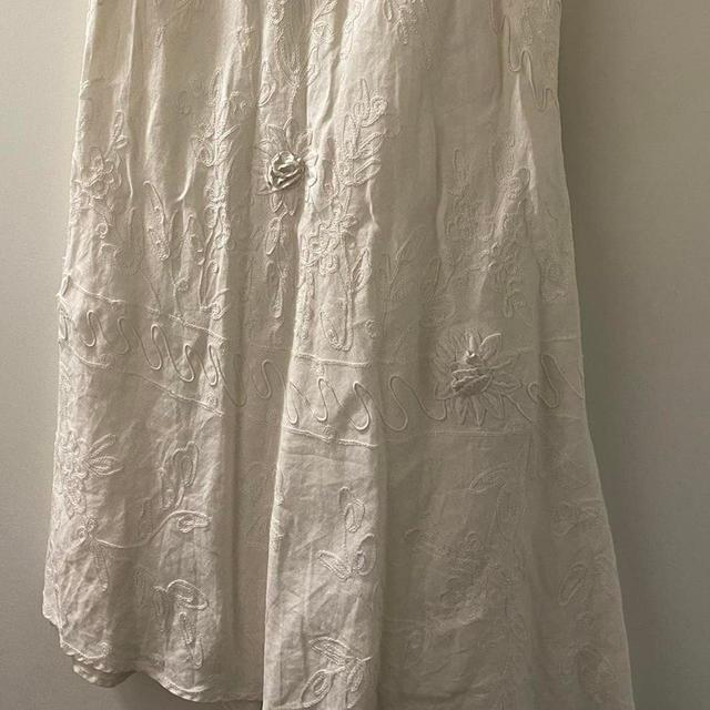 Women's Skirt - White/Cream - UK 12 on Productcaster.