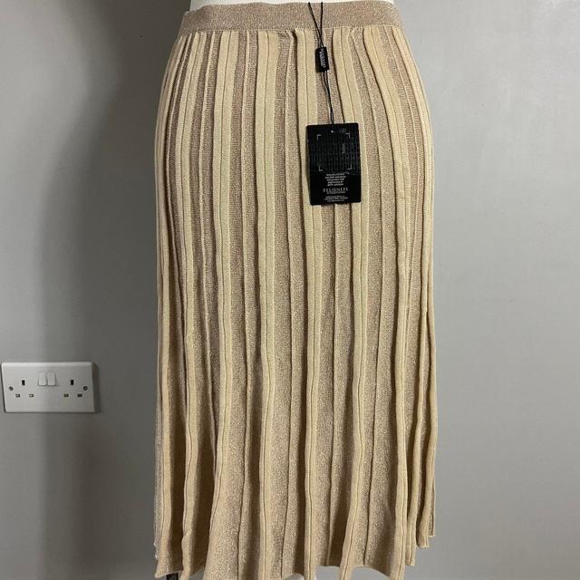 Vintage Women's Skirt - Gold - UK 10 on Productcaster.