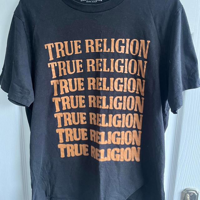 True Religion Men's T-shirt - Black - M on Productcaster.