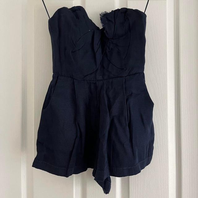 Topshop Petite Women's Playsuit - Navy - UK 6 on Productcaster.