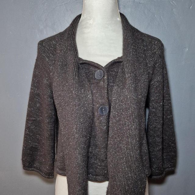 Dorothy Perkins Women's Cardigan - Grey/Silver - 14 on Productcaster.