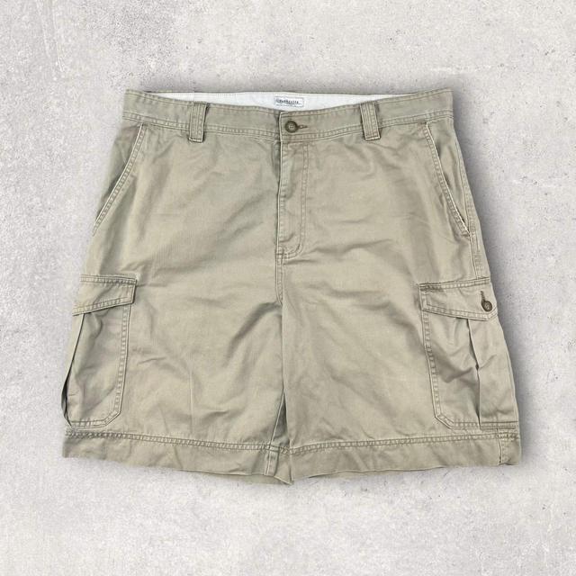 Van Heusen Men's Shorts - Cream/Brown - 38" on Productcaster.