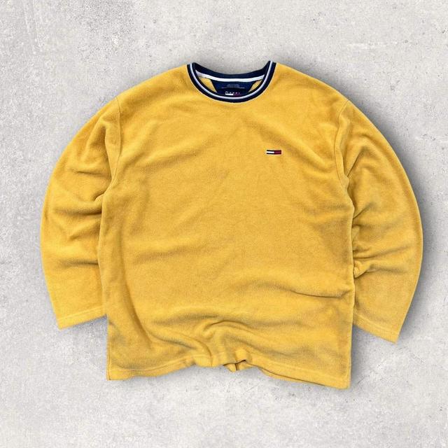 Tommy Hilfiger Men's Sweatshirt - Yellow - XL on Productcaster.