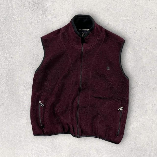 Champion Men's Gilet - Burgundy - M on Productcaster.