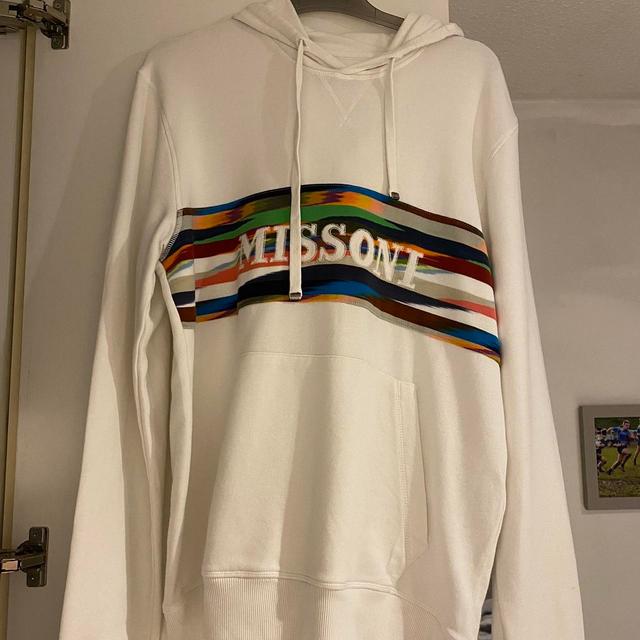 M Missoni Men's Hoodie - White - M on Productcaster.