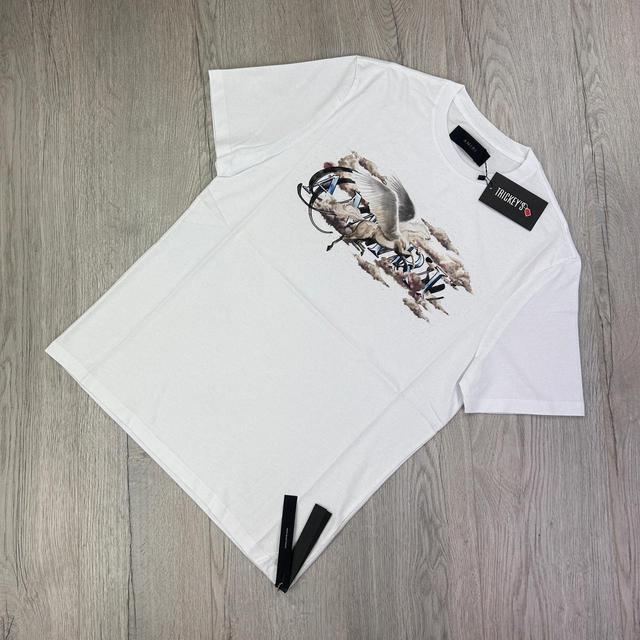 Amiri Men's T-shirt - White - S on Productcaster.