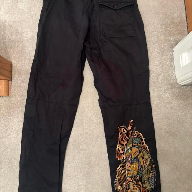 Maharishi Men's Embroidered Trousers - Black - XL on Productcaster.