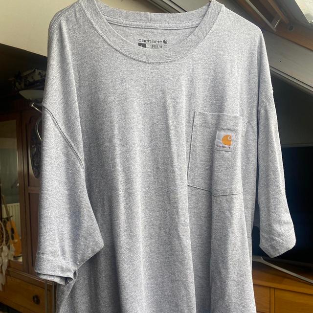 Carhartt Men's T-shirt - Grey - L on Productcaster.