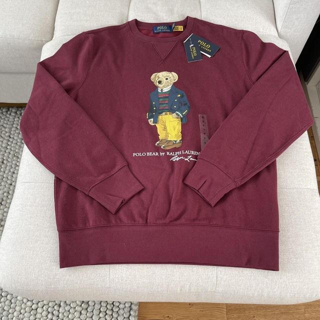 Polo Ralph Lauren Men's Sweatshirt - Burgundy - S on Productcaster.