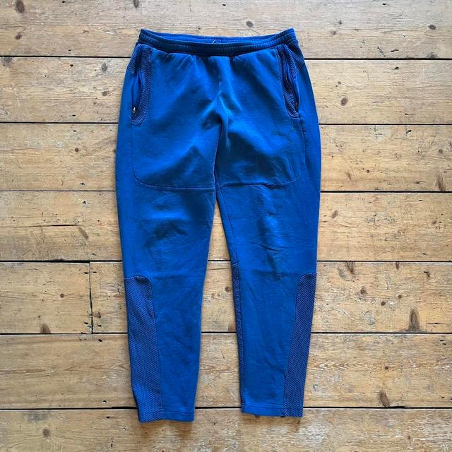 Puma Men's Sweatpants - Blue - L on Productcaster.