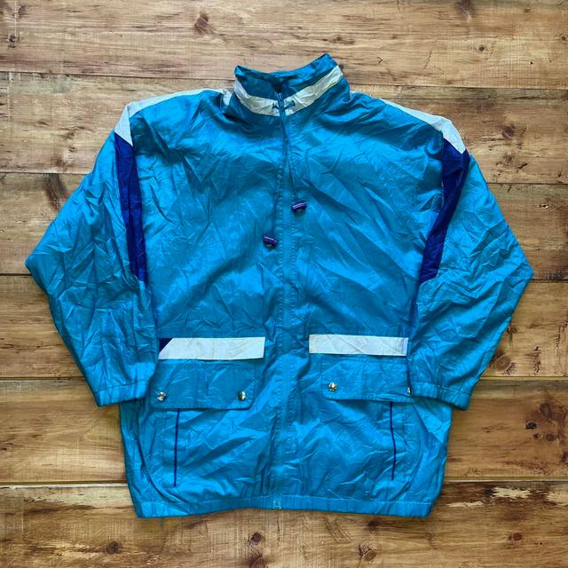 Vintage Men's Lightweight Jacket - Blue - L on Productcaster.