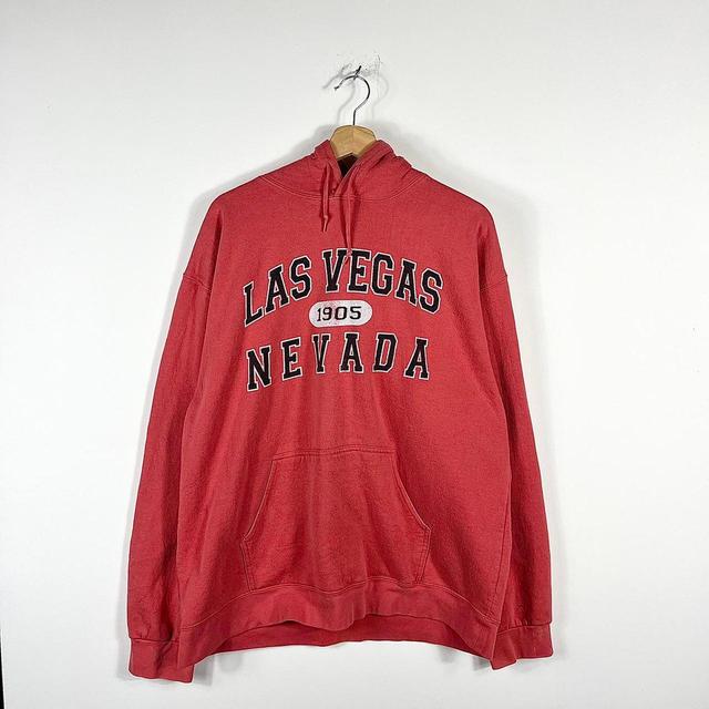 Vintage Men's Hoodie - Red - XL on Productcaster.