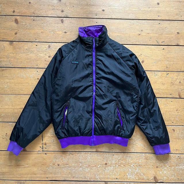 Columbia Sportswear Men's Jacket - Black/Purple - L on Productcaster.