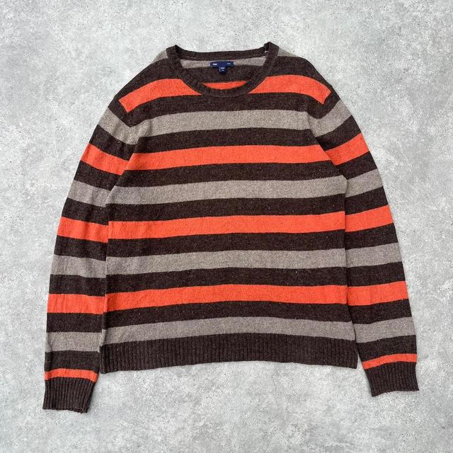 Gap Men's Jumper - Brown/Orange - M on Productcaster.