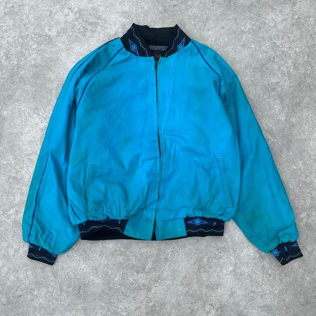 Vintage Men's Jacket - Blue - XXL on Productcaster.