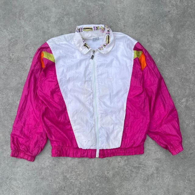 Sergio Tacchini Women's Jacket - Pink/White - UK 10 on Productcaster.