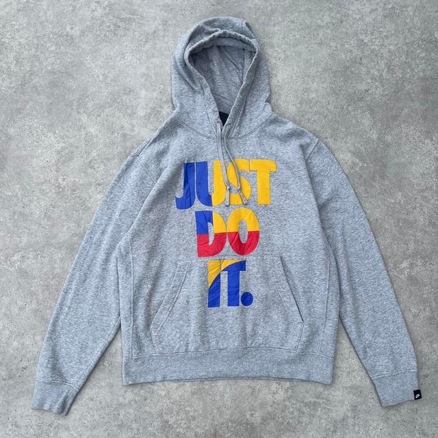 Nike Men's Hoodie - Grey - L on Productcaster.