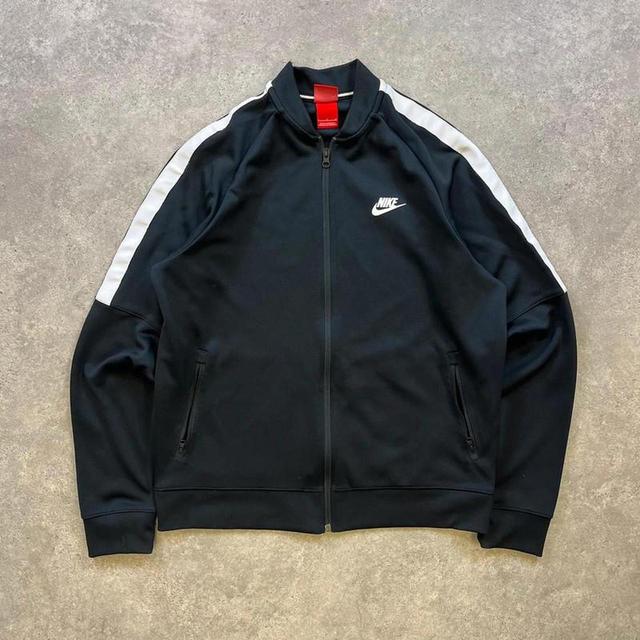 Nike Men's Sweatshirt - Black/White - L on Productcaster.