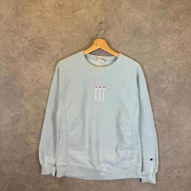 Champion Women's Sweatshirt - Blue - S on Productcaster.