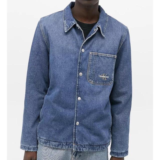 Calvin Klein Jeans Men's Jacket - Blue - L on Productcaster.