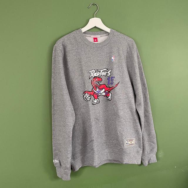 Mitchell & Ness Men's Sweatshirt - Grey/Red - M on Productcaster.