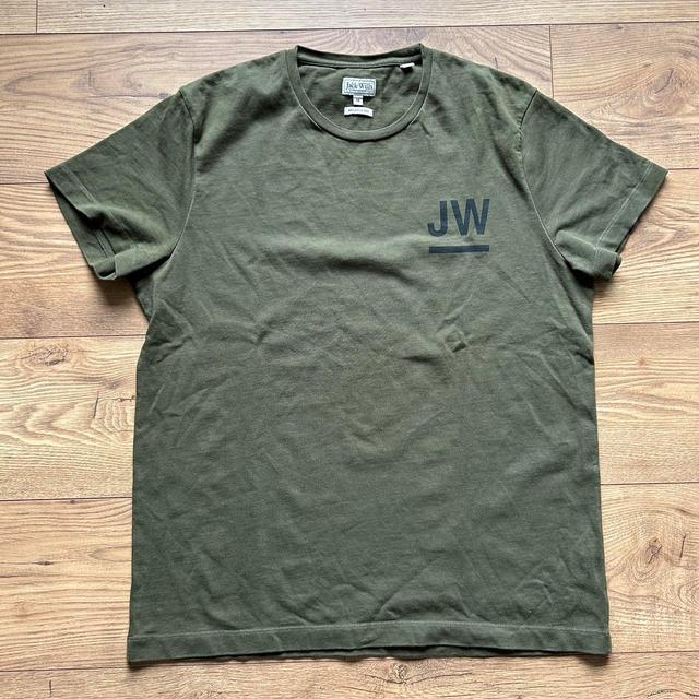 Jack Wills Men's T-shirt - Green/Khaki - M on Productcaster.