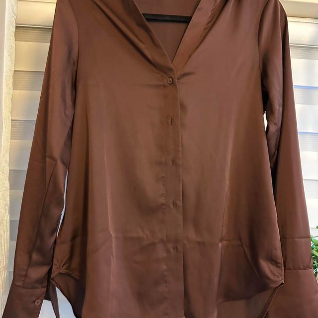 H&M Women's Blouse - Brown - S on Productcaster.