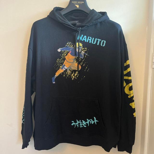 Vintage Men's Hoodie - Black/Multi - XL on Productcaster.