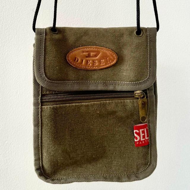 Diesel Men's Bag - Khaki/Green on Productcaster.