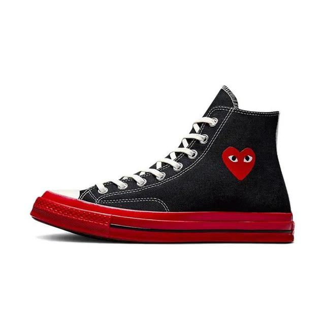 Converse Women's Trainers - Red/Black - UK 5 on Productcaster.