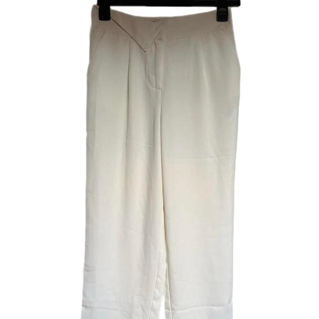 Karen Millen Women's Trousers - White - UK 10 on Productcaster.