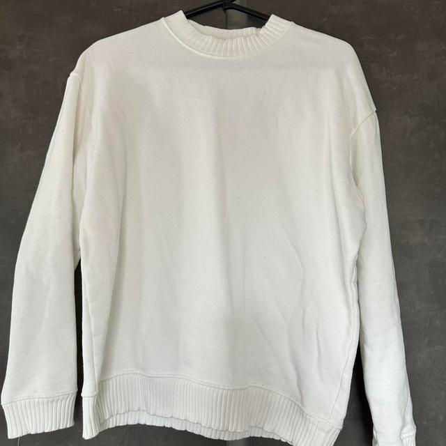 Zara Men's Jumper - White - S on Productcaster.