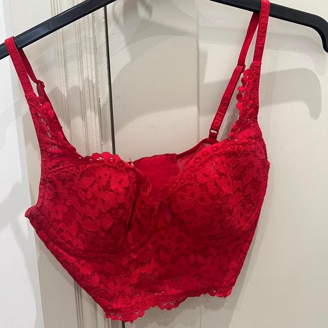 Victoria's Secret Women's Crop top - Red - S on Productcaster.