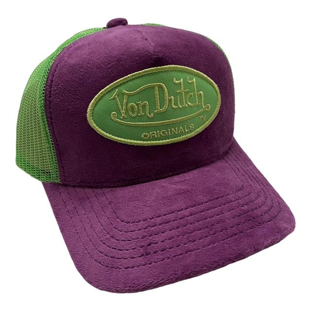 Von Dutch Men's Caps - Purple/Green on Productcaster.