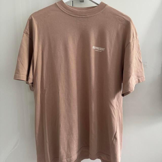 Represent Men's T-shirt - Tan/Brown - S on Productcaster.